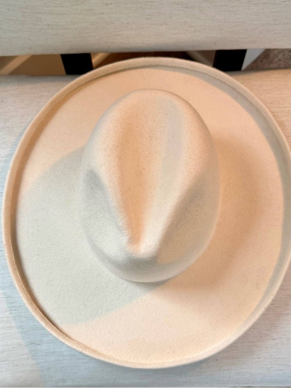 GIGI PIP Cream Wide Brim Fedora Hat-Jillian Pencil - Picture 2 of 6
